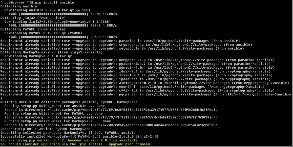 How to install Ansible in CentOS 7 with PIP