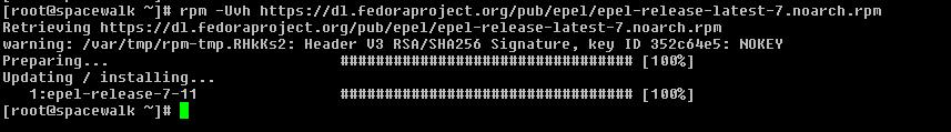 epel repo installation for spacewalk