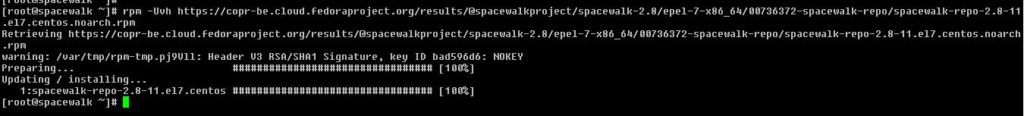 Spacewalk repo installation