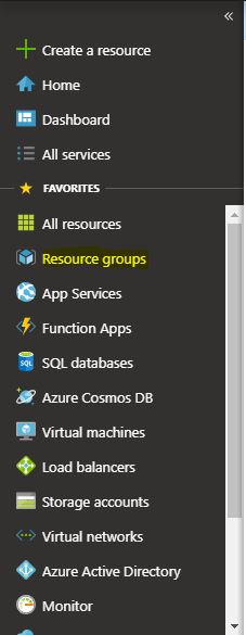 Microsoft Azure Resource Group Selection