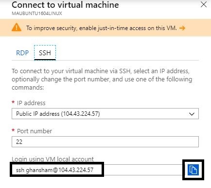 How to connect Azure Linux Virtual Machine?
